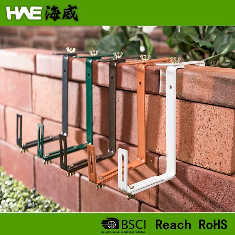 Flower Box Holder Planter Brackets Flower Pot Holding Bracket